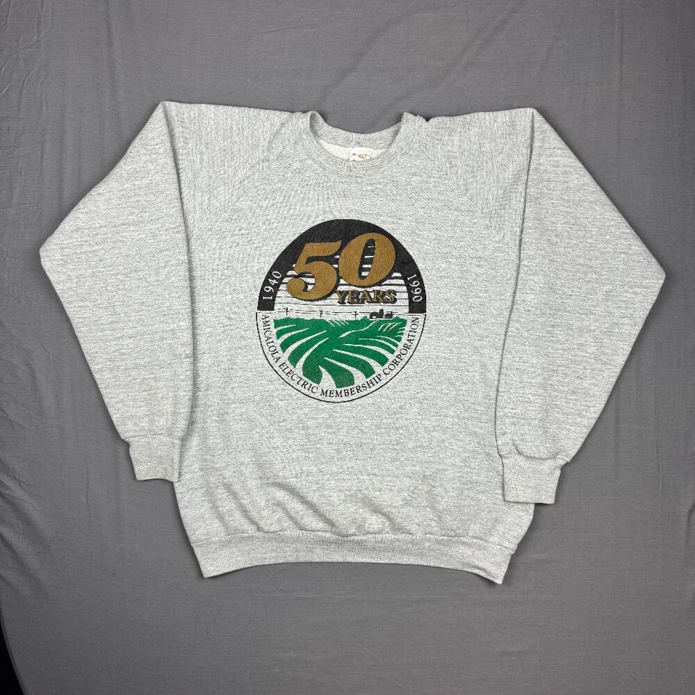 Vintage Amicalola Electric EMC Fruit of the Loom Sweatshirt 50 Years Mens Large